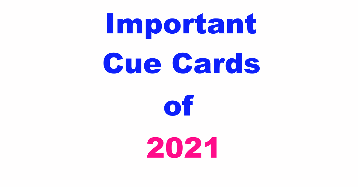 Latest IELTS Speaking Cue Cards 2021 - List of important Cue Cards