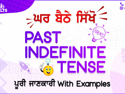 Learn Past Indefinite Tense in Punjabi (Simple Past Tense)
